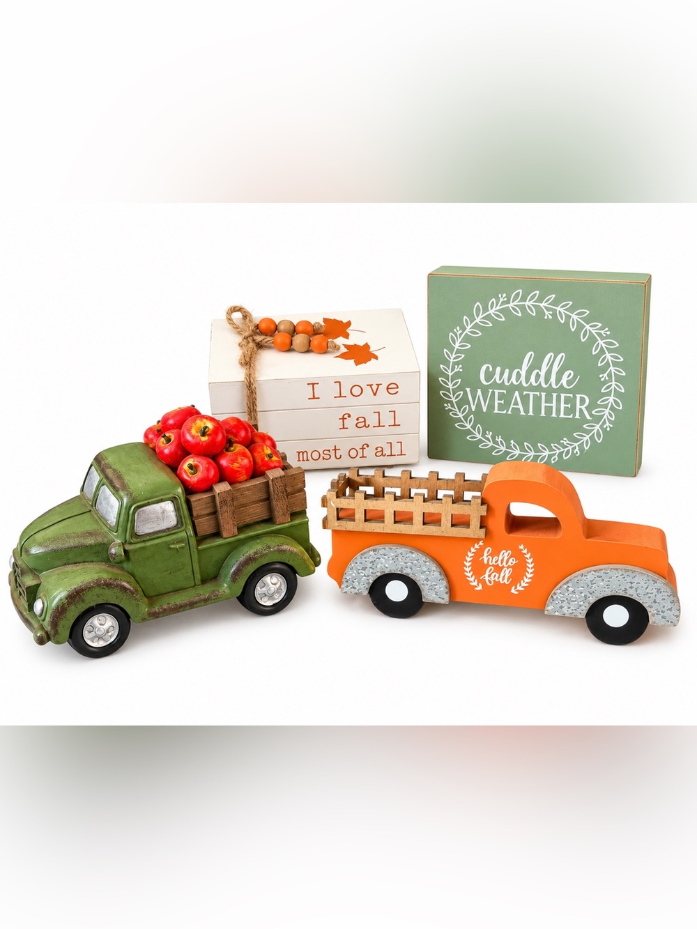 Fall Farmhouse Décor Bundle – 4 Pieces